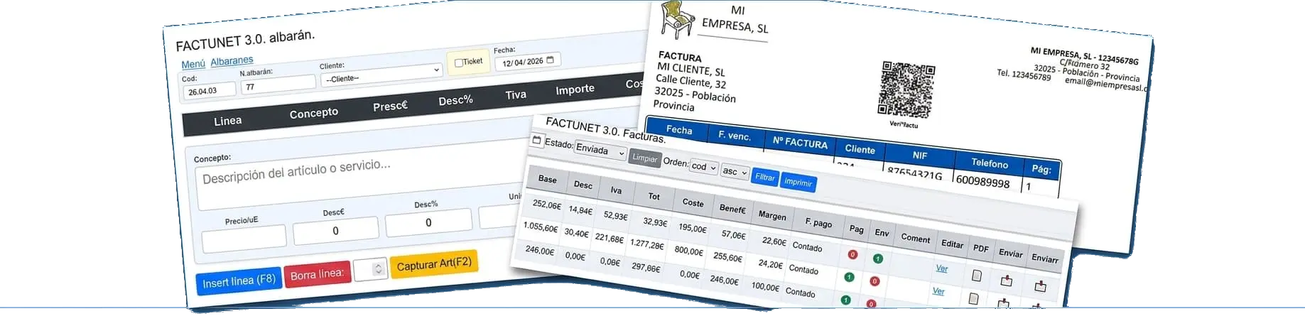 FactuNet Interface
